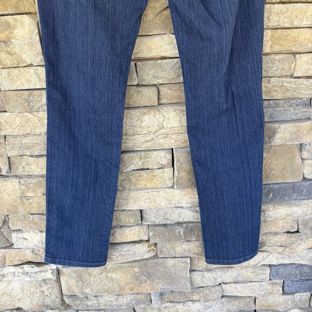 Ann Taylor LOFT Jeans Sz 6 Petite Curvy Skinny Leg Stretch Dark Wash Denim - Picture 6 of 7